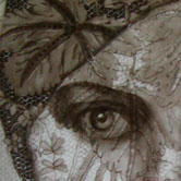 Gloria Swanson grisaille portrait